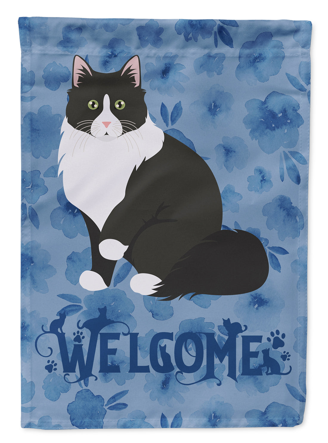 Siberian Forest Cat Welcome Flag Garden Size CK5060GF  the-store.com.