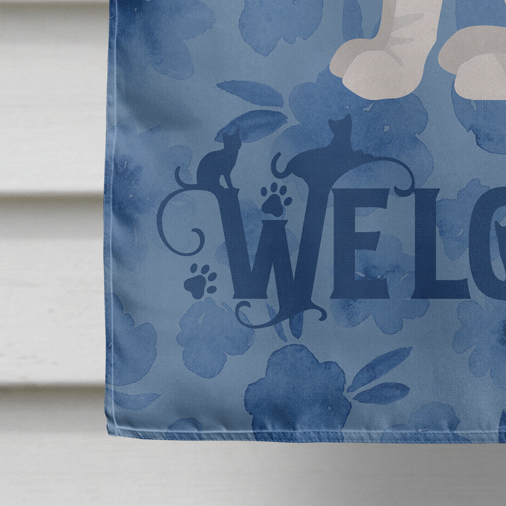 Sphynx Cat Welcome Flag Canvas House Size CK5066CHF  the-store.com.