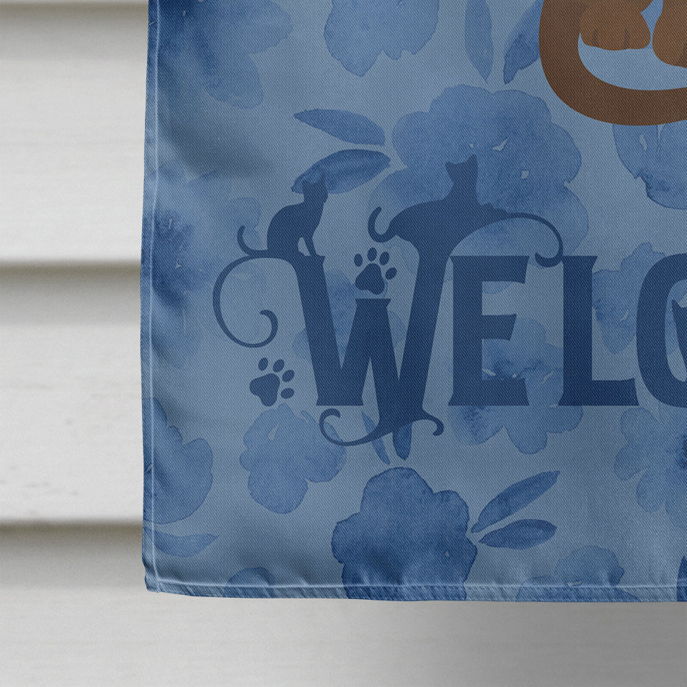 Suphalak Cat Welcome Flag Canvas House Size CK5069CHF  the-store.com.