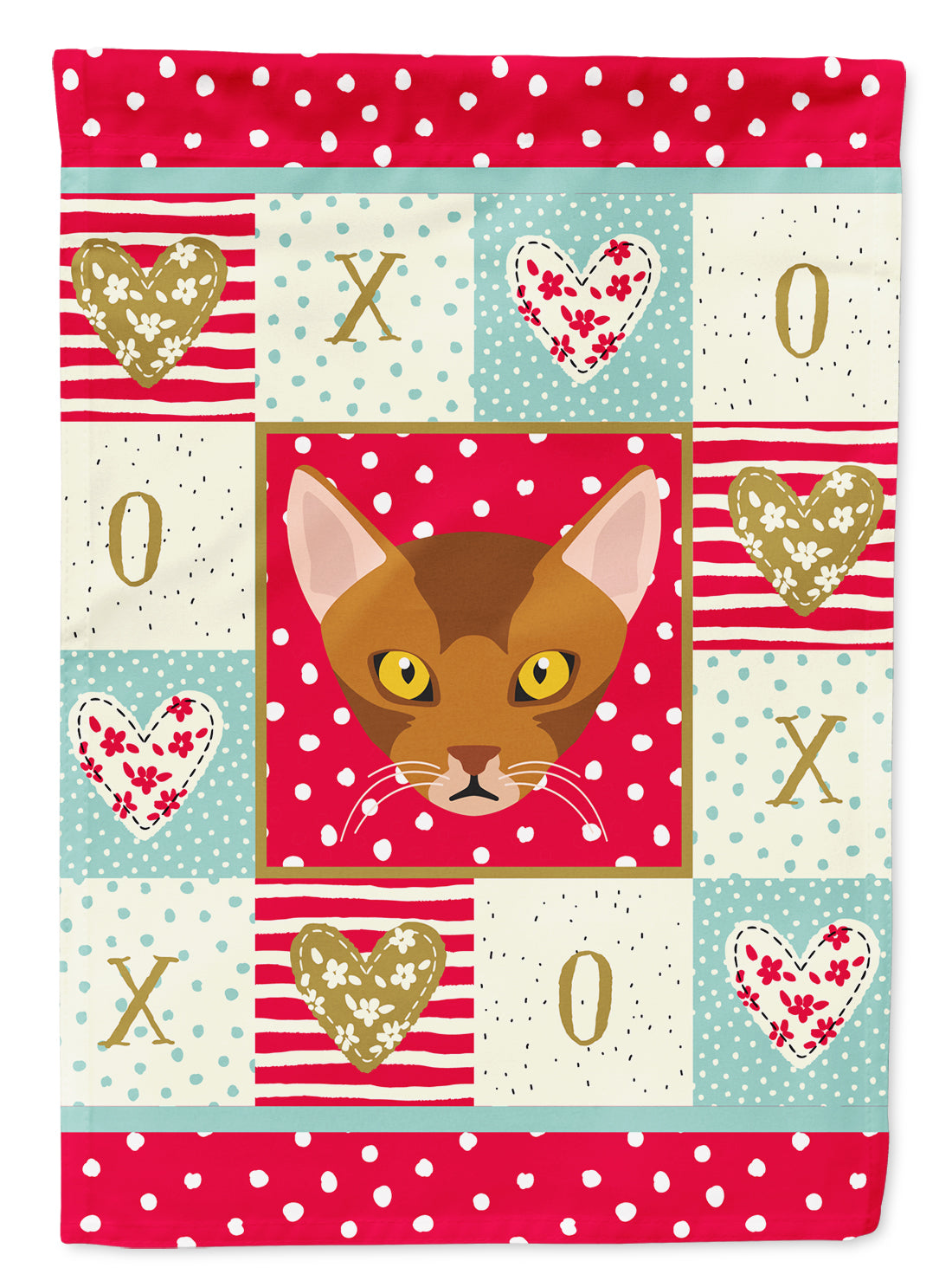 Abyssinian Cat Flag Garden Size CK5077GF  the-store.com.