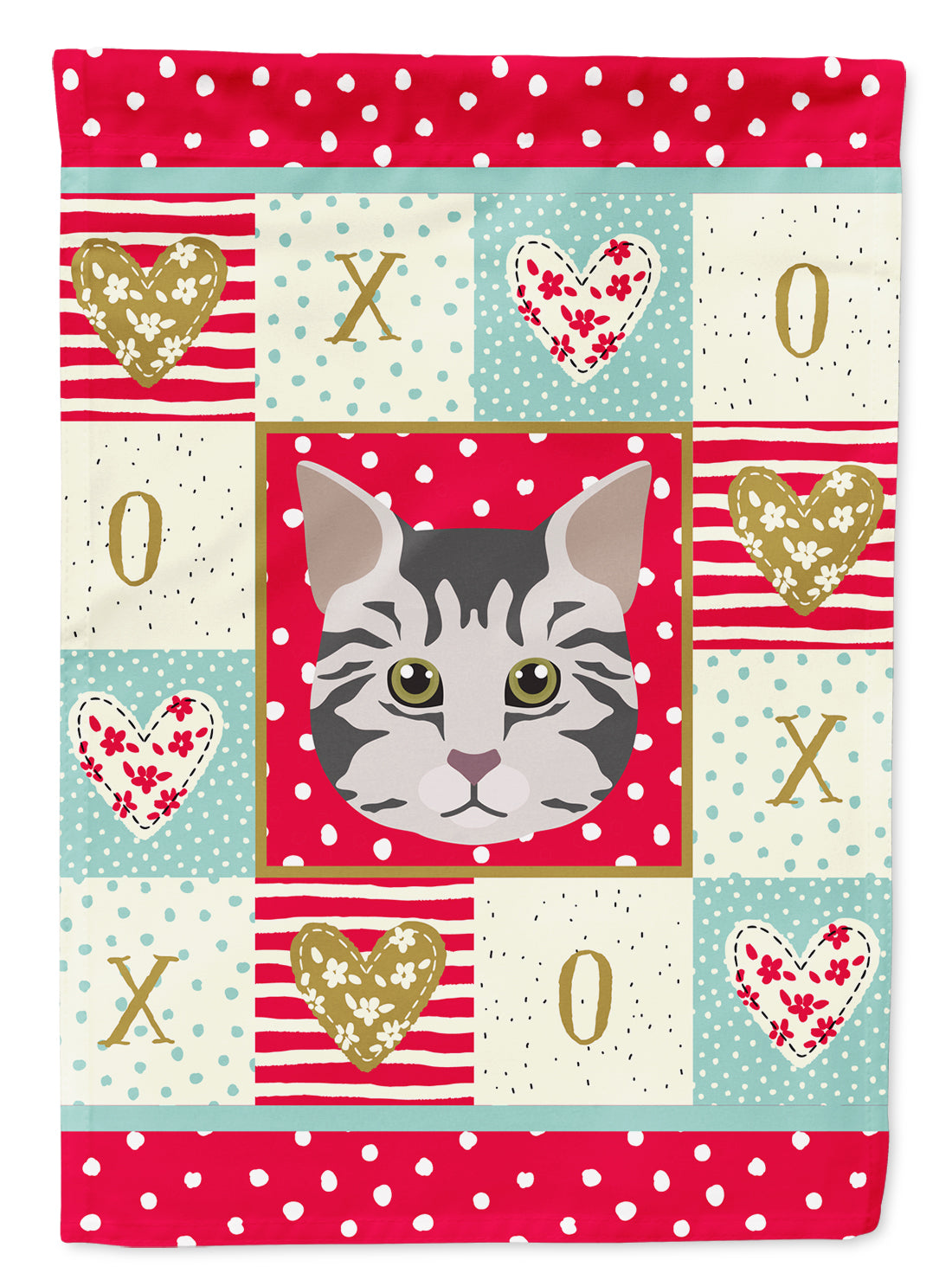 American Bobtail Cat Flag Garden Size CK5079GF  the-store.com.