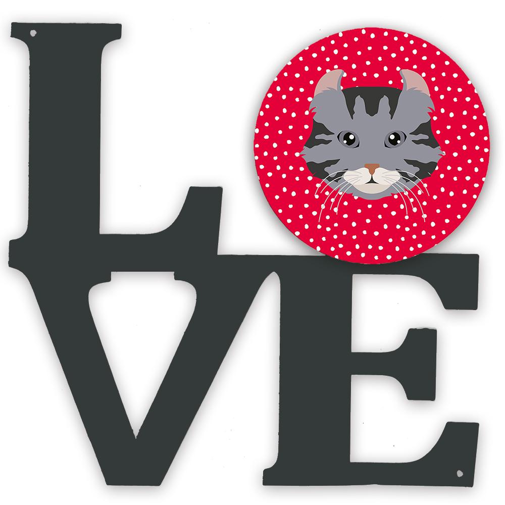 American Curl Cat Love Metal Wall Artwork LOVE CK5080WALV by Caroline's Treasures