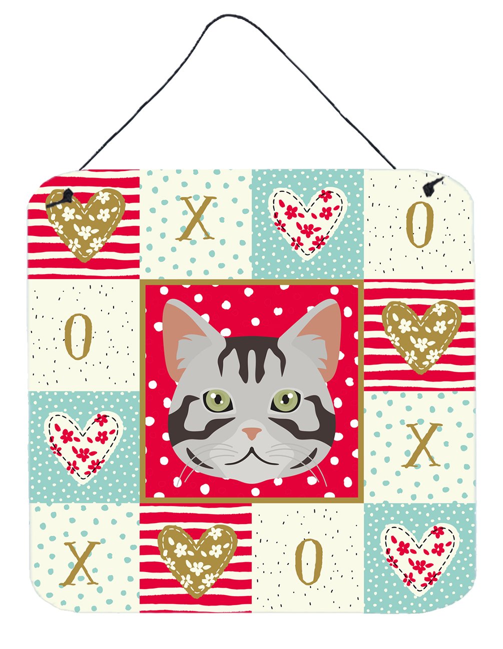 American Shorthair Cat Love Wall or Door Hanging Prints CK5082DS66 by Caroline's Treasures