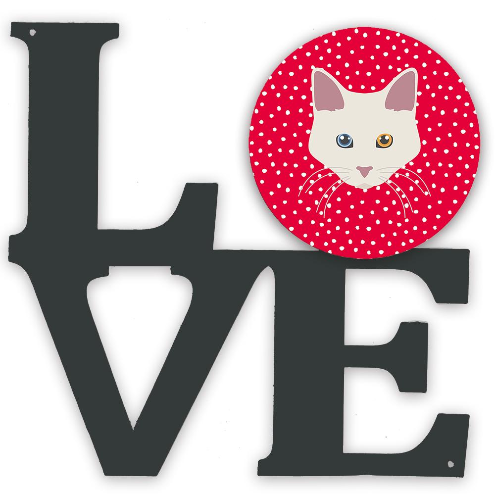 Aphrodite Giant Cat Love Metal Wall Artwork LOVE CK5084WALV by Caroline's Treasures