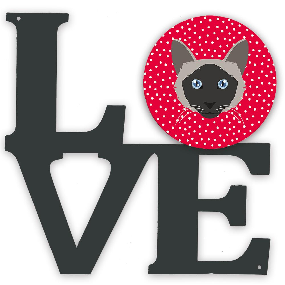 Balinese Cat Love Metal Wall Artwork LOVE CK5087WALV by Caroline&#39;s Treasures