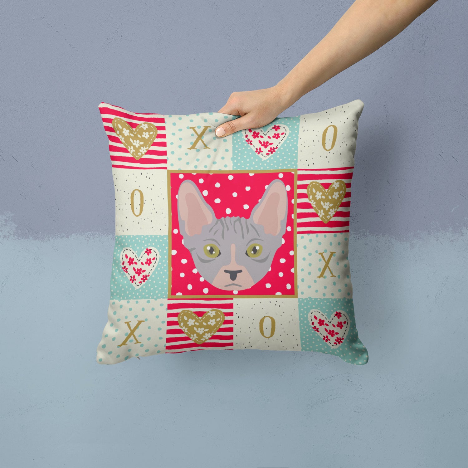 Bambino Cat Love Fabric Decorative Pillow CK5088PW1414 - the-store.com