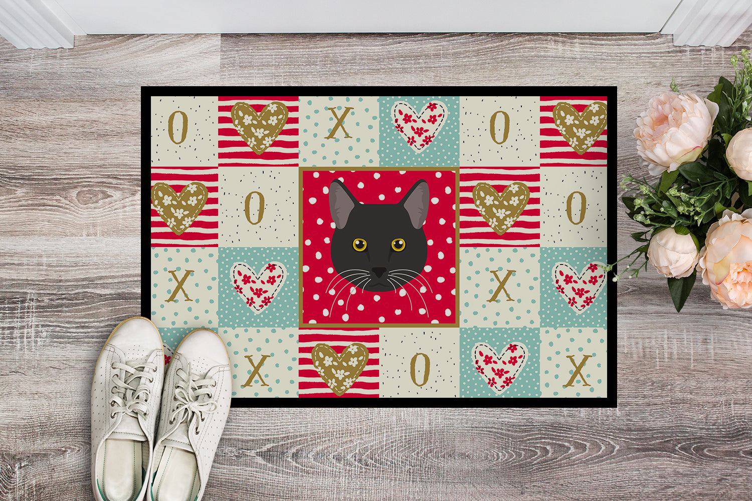 Bombay Cat Love Indoor or Outdoor Mat 18x27 CK5091MAT - the-store.com