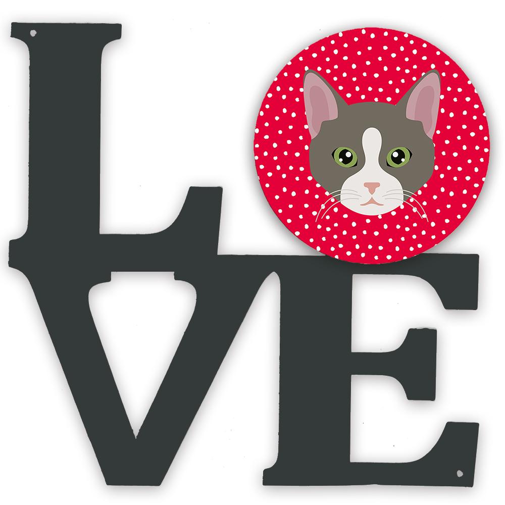 Brazilian Shorthair Cat Love Metal Wall Artwork LOVE CK5092WALV by Caroline's Treasures