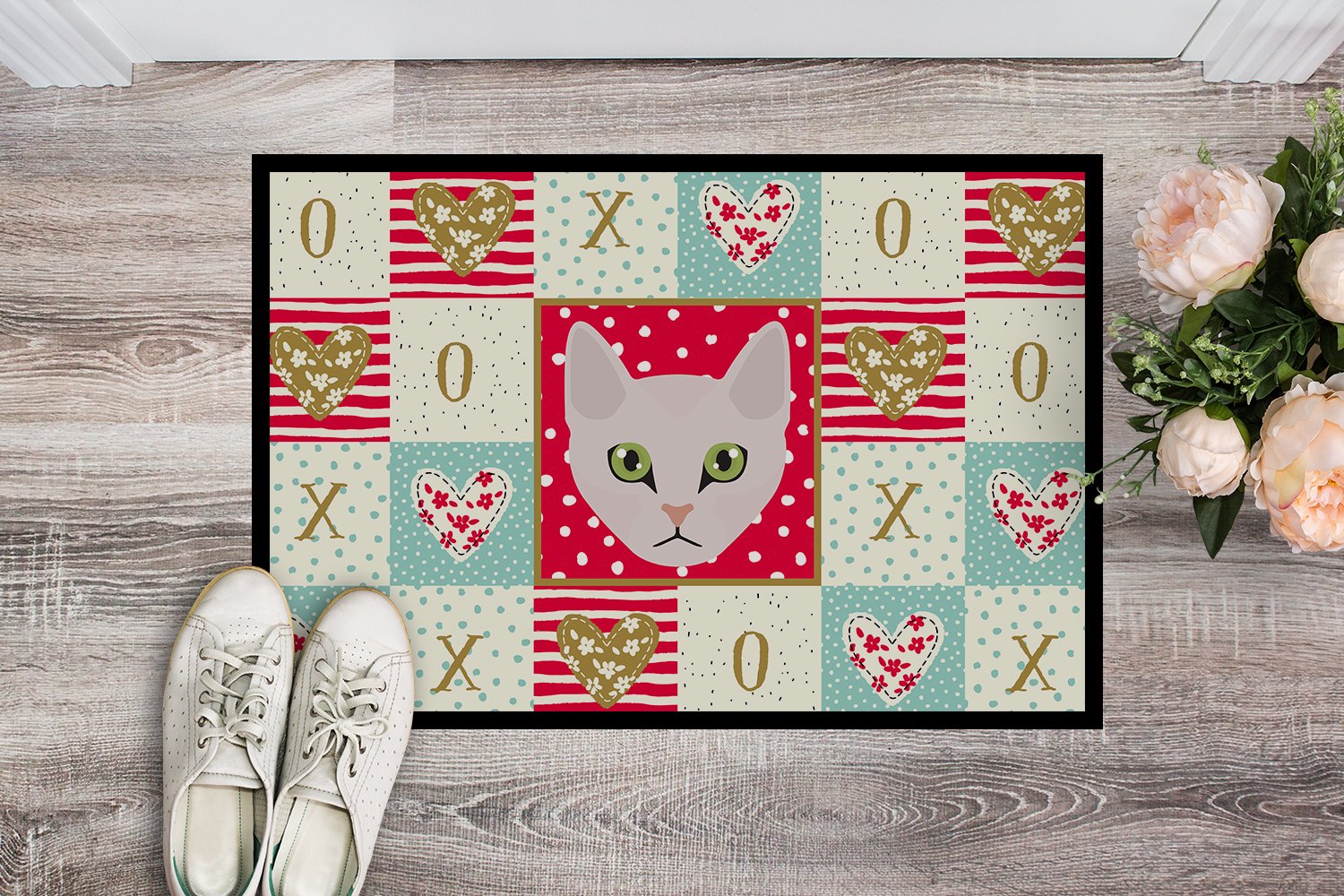 Burmilla Cat Love Indoor or Outdoor Mat 24x36 CK5097JMAT by Caroline's Treasures