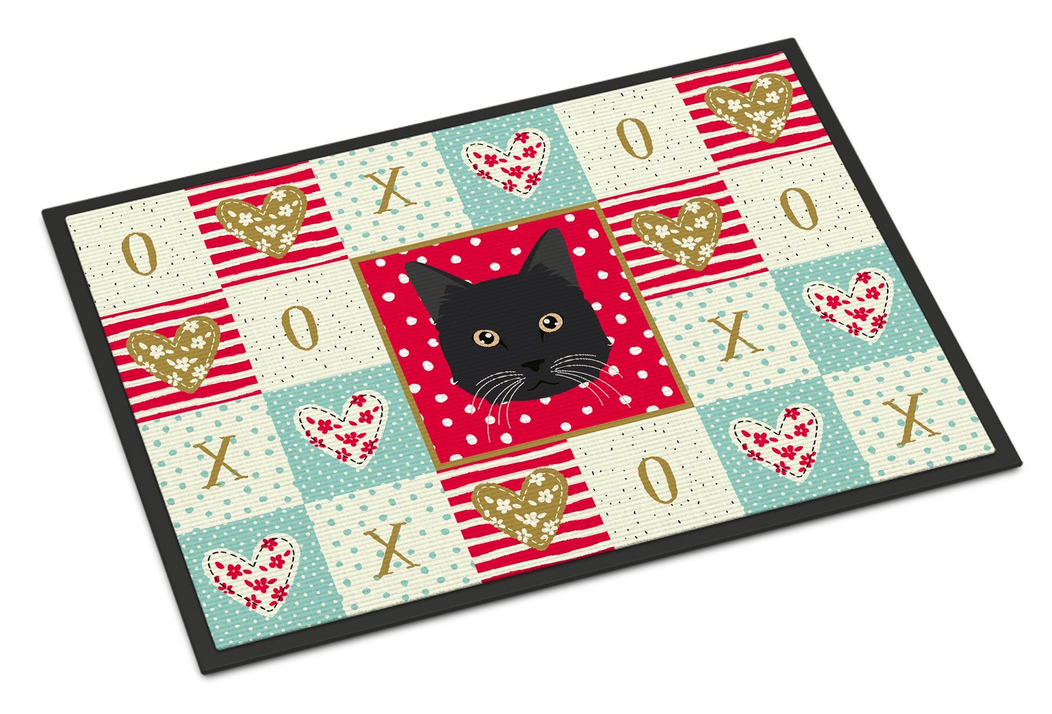 Chantilly Tiffany Cat Love Indoor or Outdoor Mat 24x36 CK5099JMAT by Caroline's Treasures