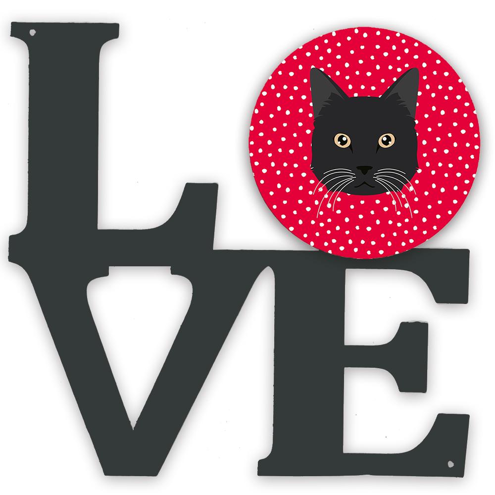 Chantilly Tiffany Cat Love Metal Wall Artwork LOVE CK5099WALV by Caroline's Treasures