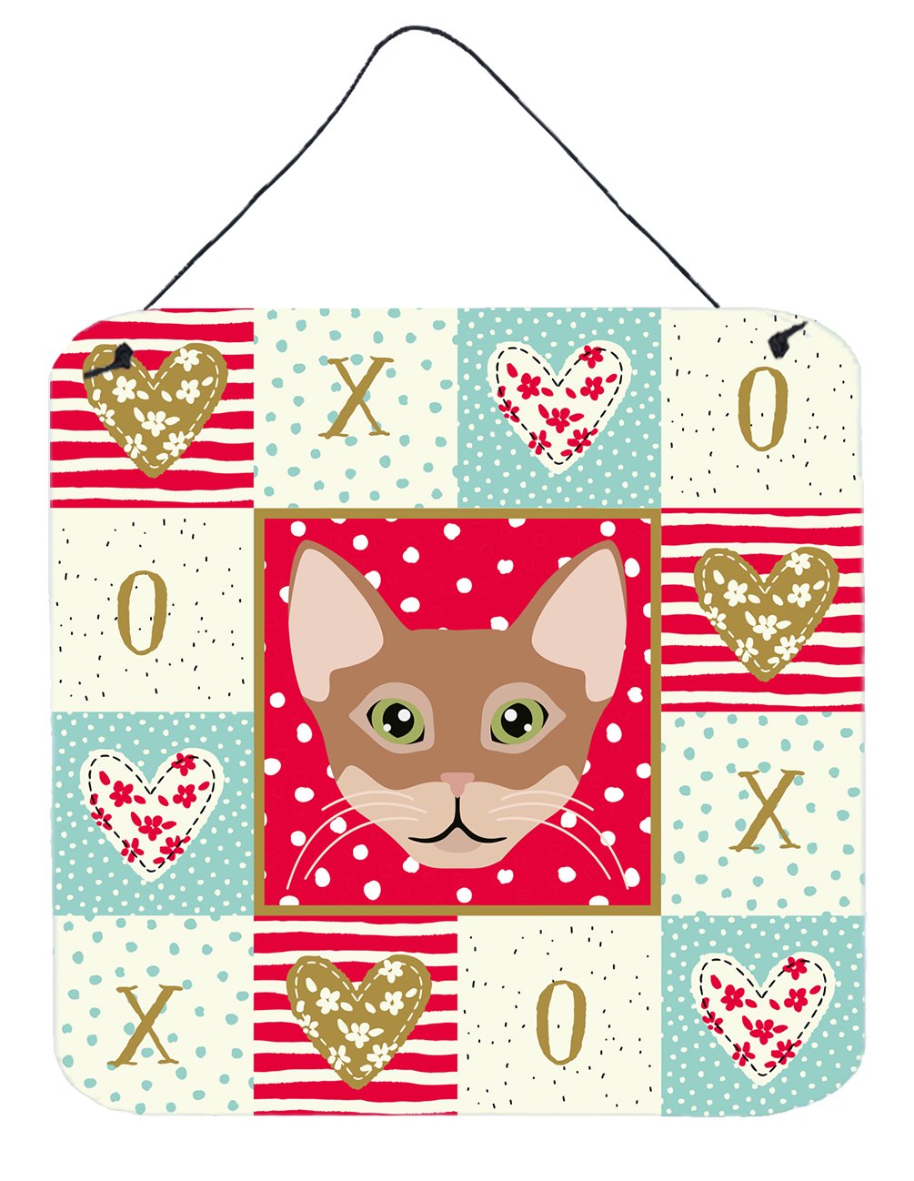 Chausie Cat Love Wall or Door Hanging Prints CK5101DS66 by Caroline's Treasures