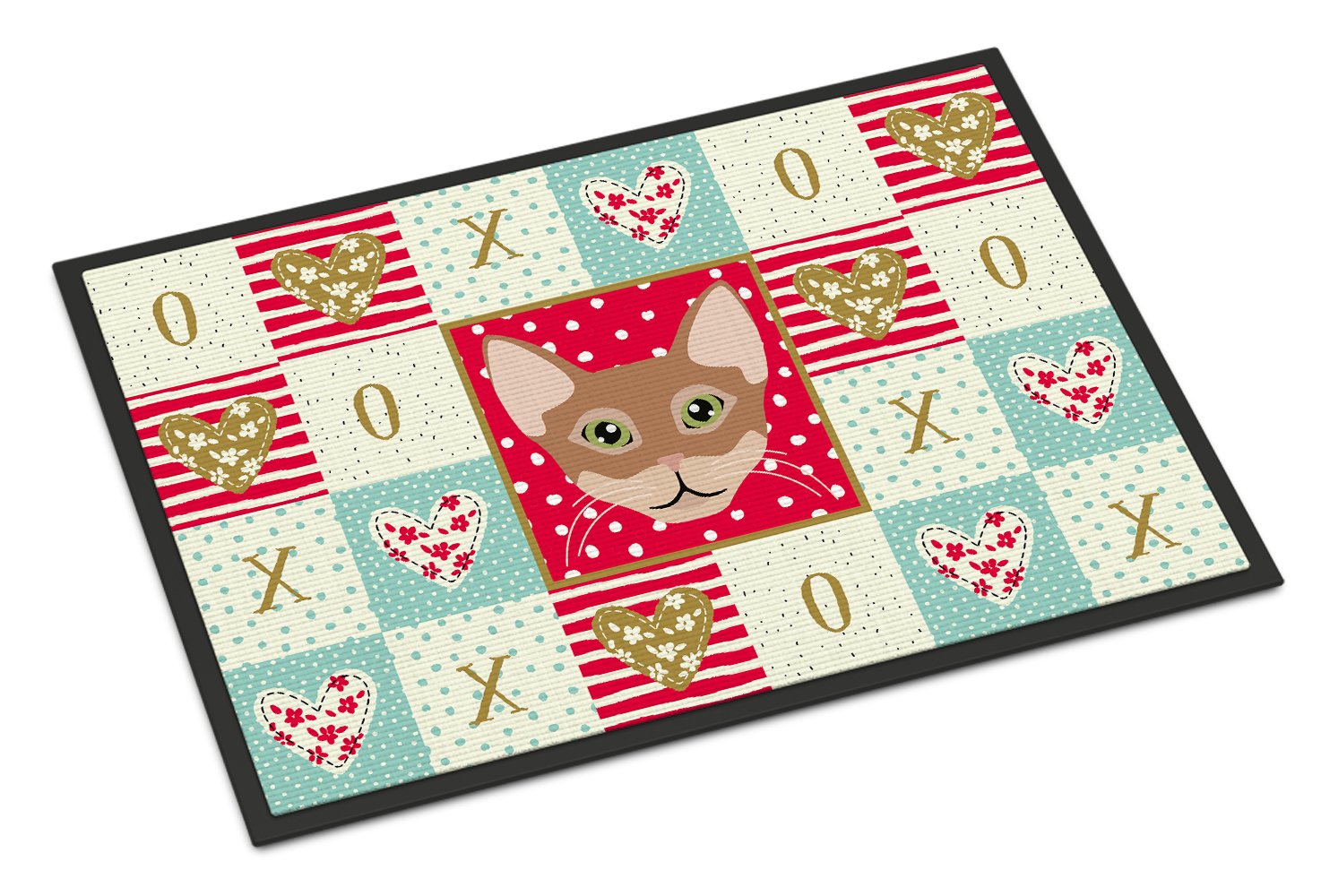 Chausie Cat Love Indoor or Outdoor Mat 24x36 CK5101JMAT by Caroline's Treasures