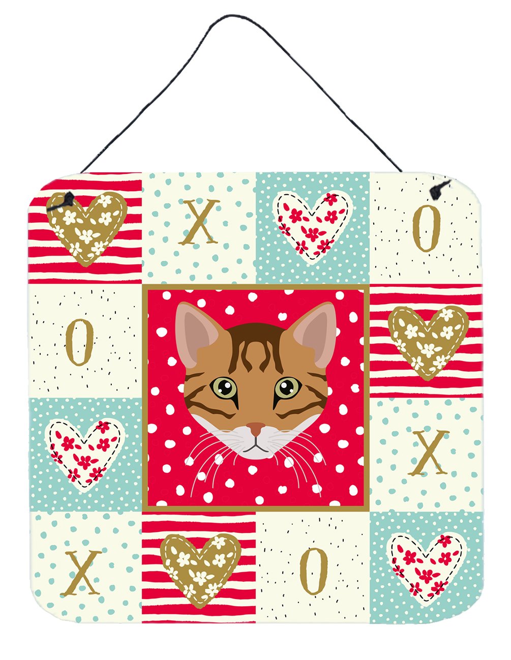 Cheetoh Cat Love Wall or Door Hanging Prints CK5102DS66 by Caroline's Treasures