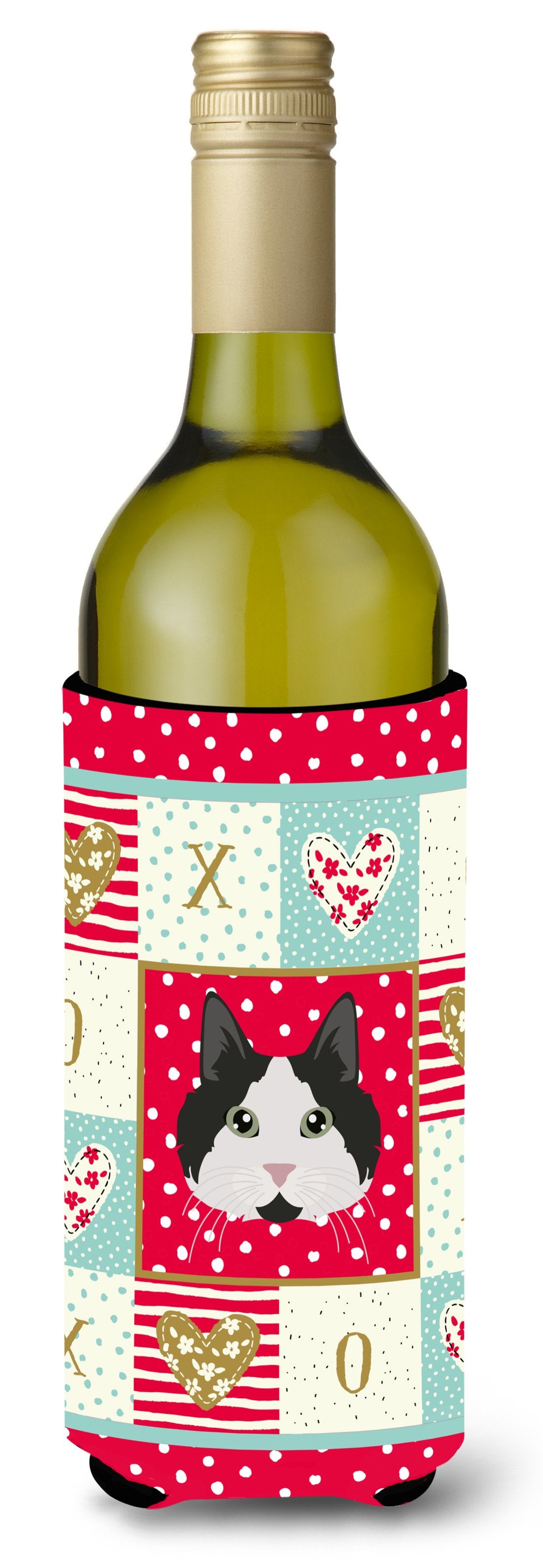 Cymric #2 Cat Wine Bottle Beverage Insulator Hugger CK5109LITERK by Caroline's Treasures