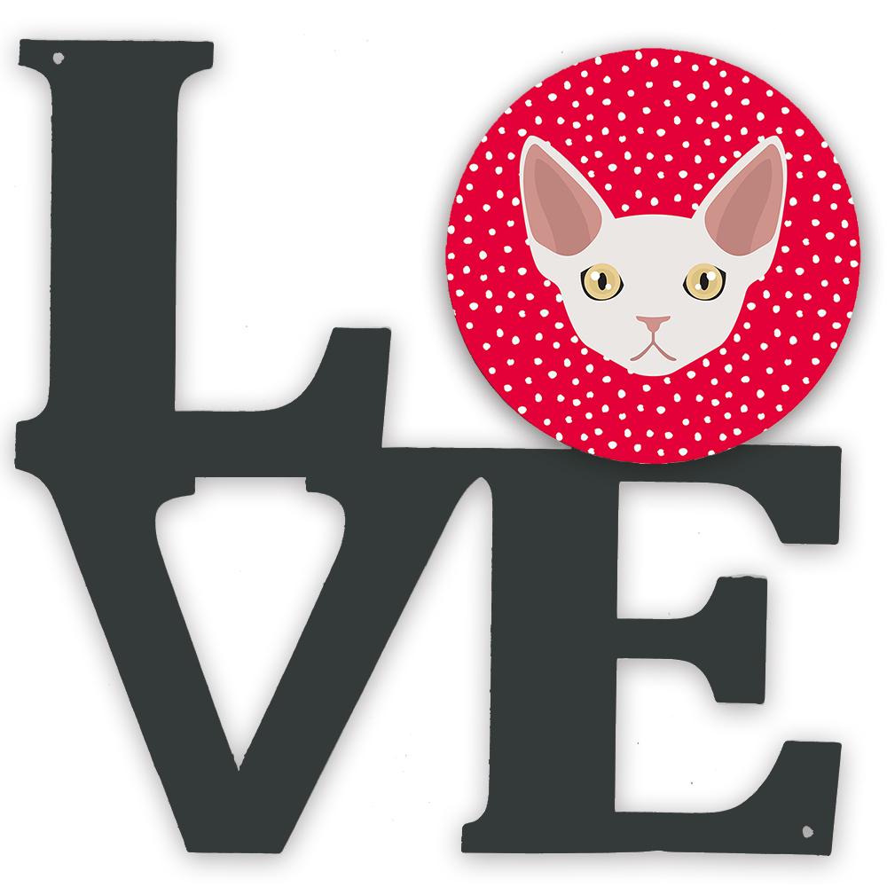 Devon Rex Cat Love Metal Wall Artwork LOVE CK5110WALV by Caroline's Treasures