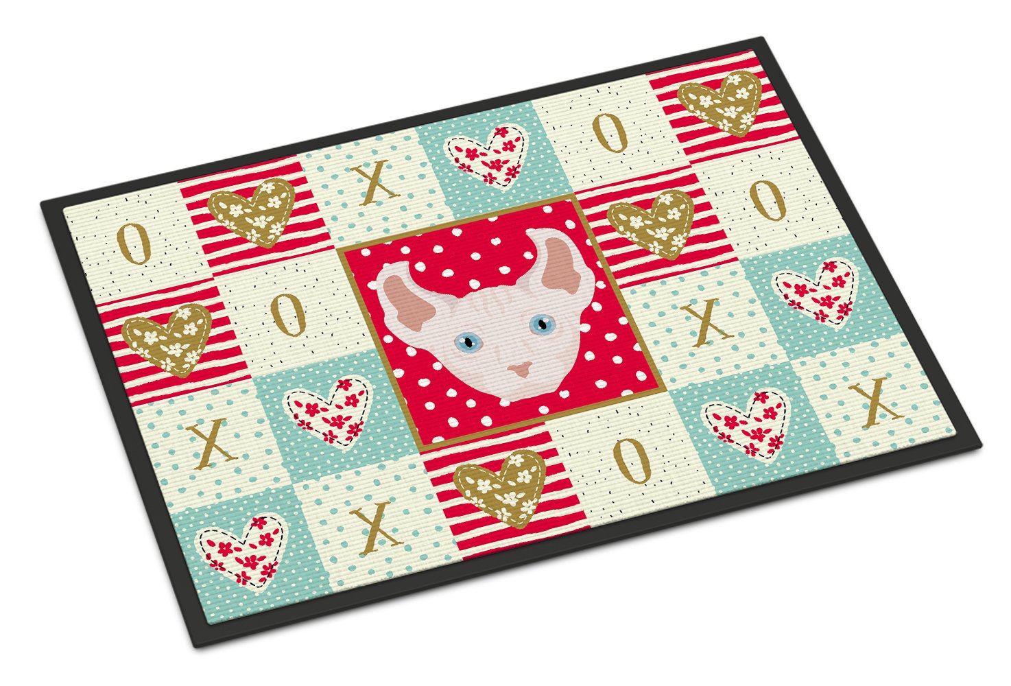 Dwelf Cat Love Indoor or Outdoor Mat 24x36 CK5113JMAT by Caroline's Treasures