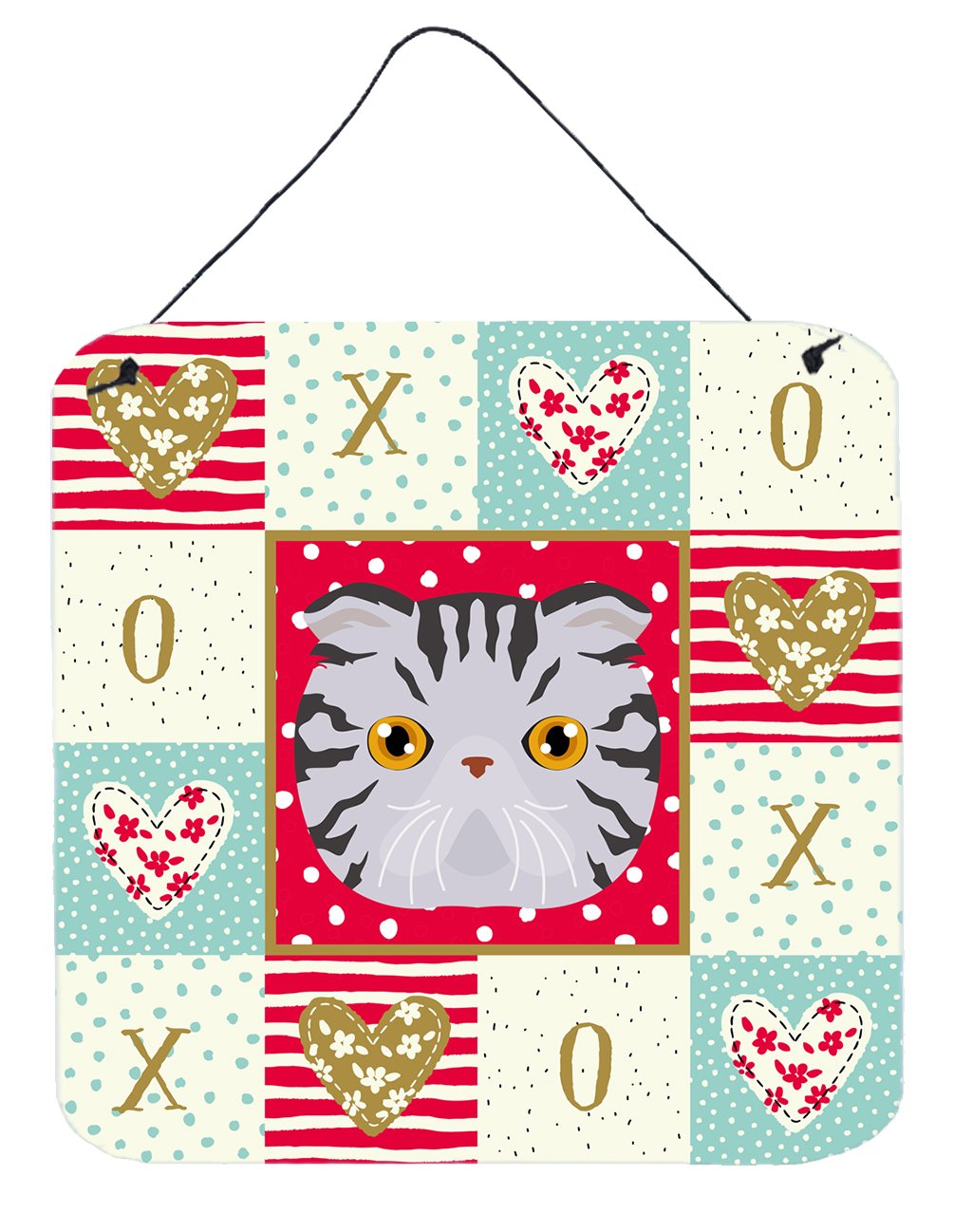 Foldex Exotic Fold Cat Love Wall or Door Hanging Prints CK5118DS66 by Caroline's Treasures