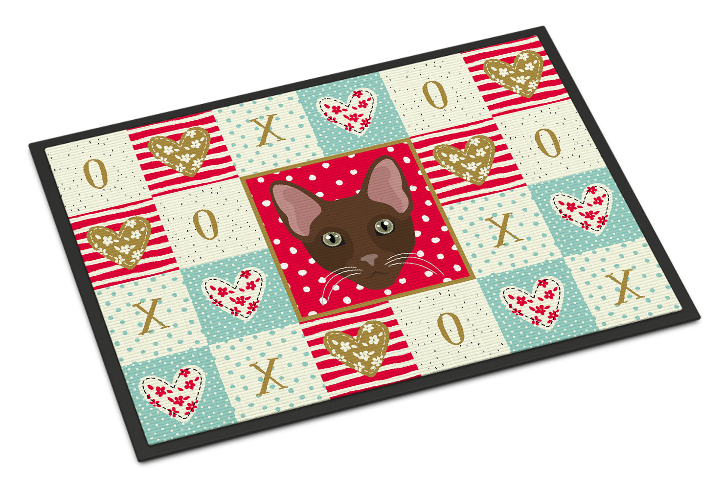 Havana Brown Cat Love Indoor or Outdoor Mat 18x27 CK5120MAT - the-store.com