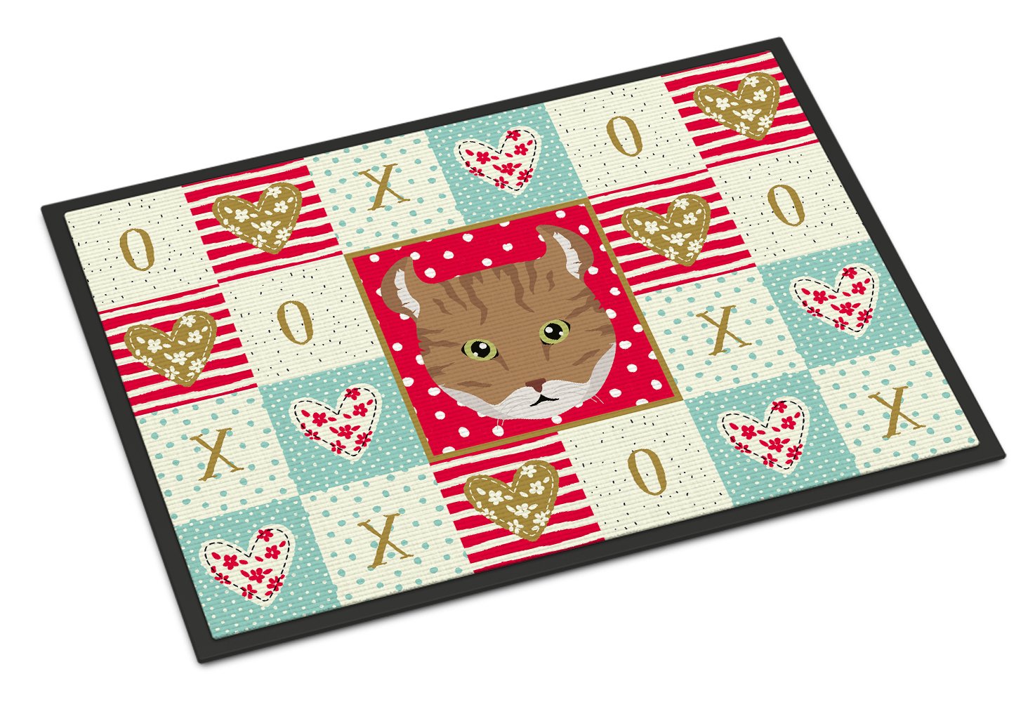 Highlander Lynx Cat Love Indoor or Outdoor Mat 24x36 CK5121JMAT by Caroline's Treasures