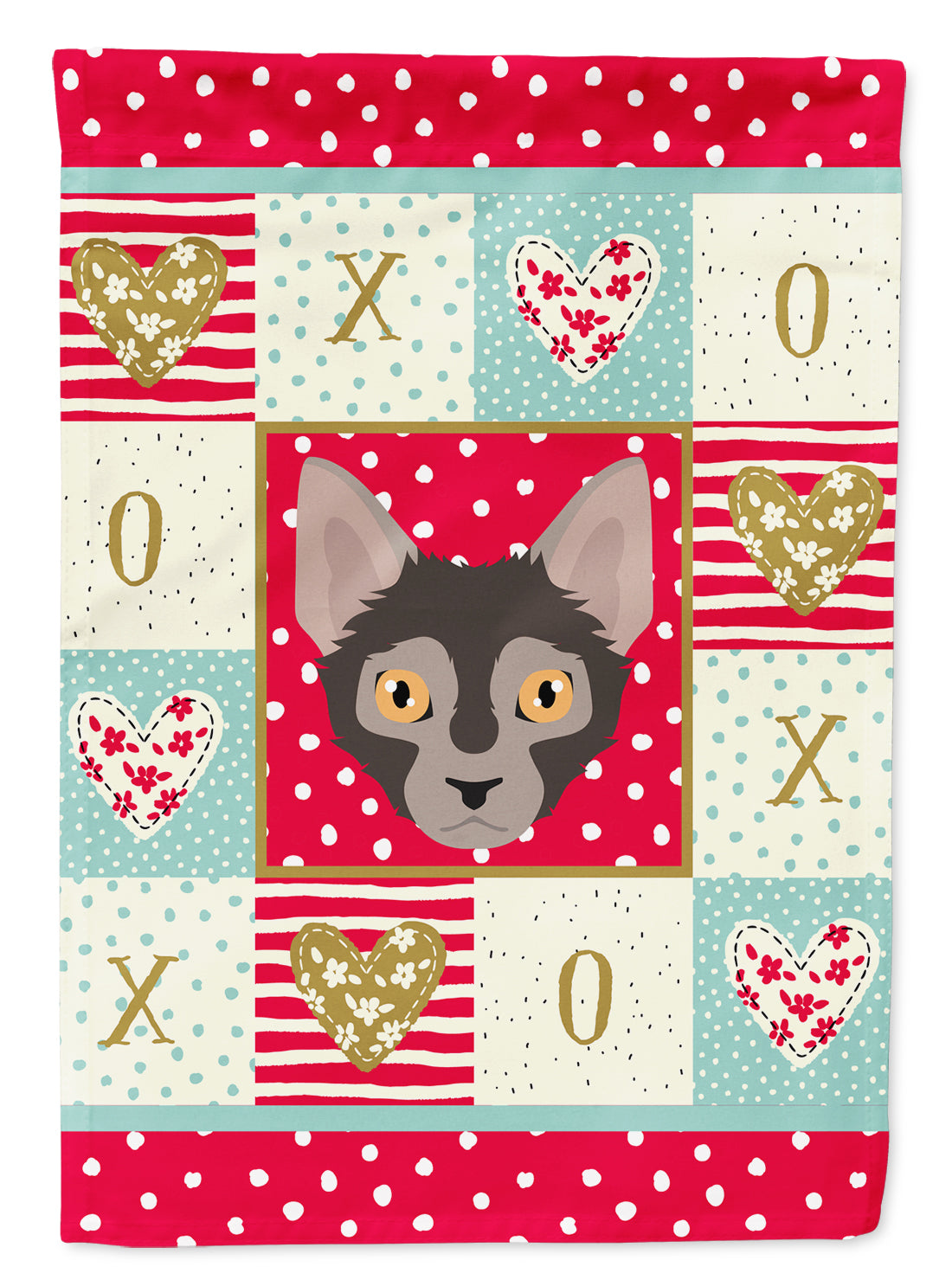 Lykoi Cat Flag Garden Size CK5128GF  the-store.com.