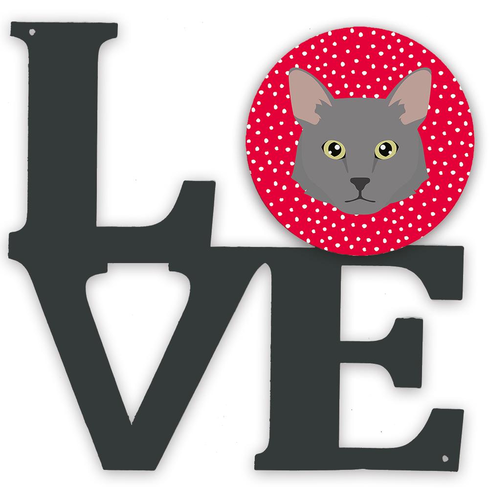 Nebelung Cat Love Metal Wall Artwork LOVE CK5136WALV by Caroline's Treasures