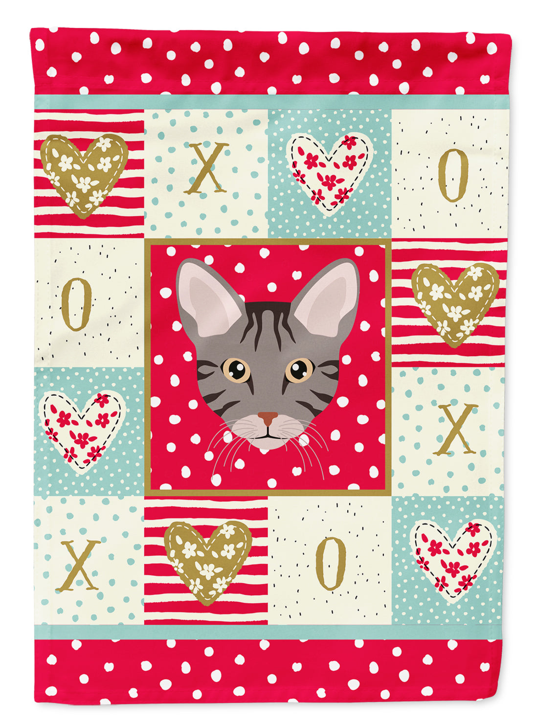 Ocicat Cat Flag Canvas House Size CK5138CHF  the-store.com.