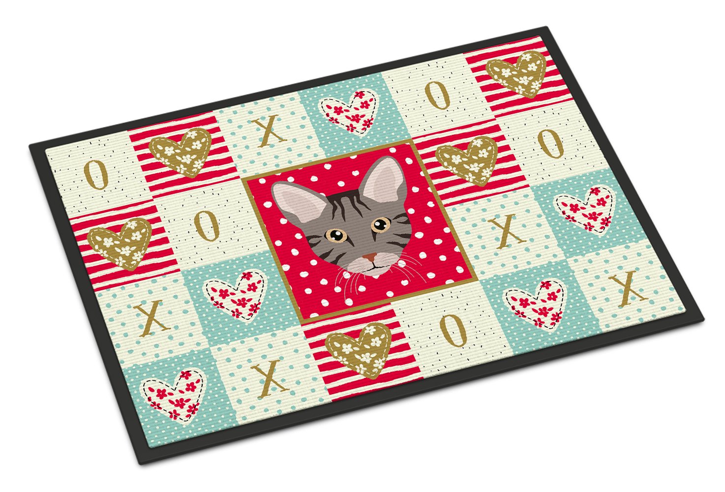 Ocicat Cat Love Indoor or Outdoor Mat 24x36 CK5138JMAT by Caroline's Treasures