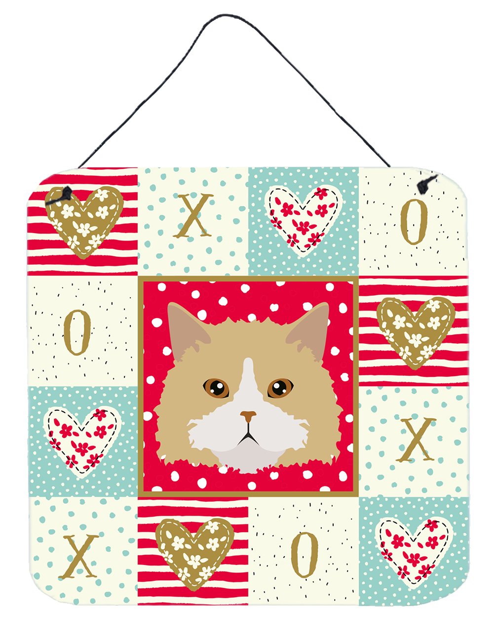 Oregon Rex Cat Love Wall or Door Hanging Prints CK5140DS66 by Caroline&#39;s Treasures