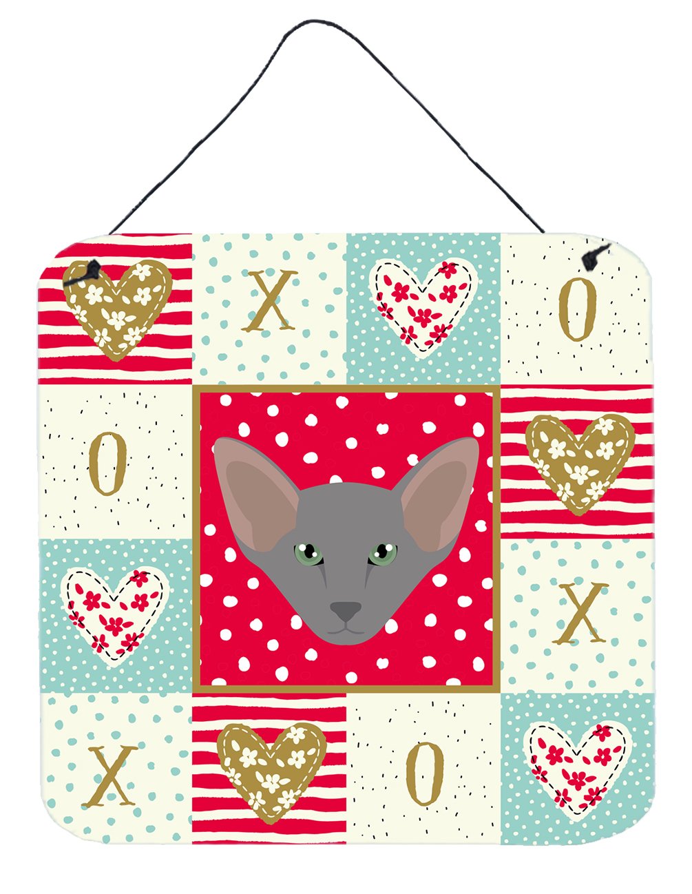 Oriental Shorthair Cat Love Wall or Door Hanging Prints CK5143DS66 by Caroline&#39;s Treasures