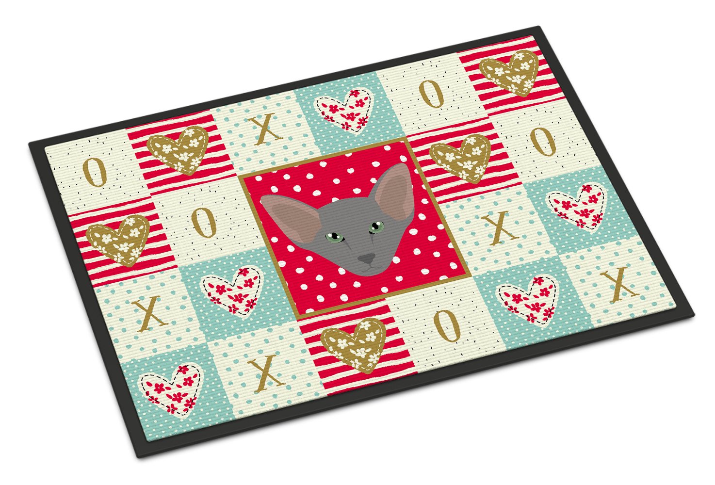 Oriental Shorthair Cat Love Indoor or Outdoor Mat 24x36 CK5143JMAT by Caroline's Treasures