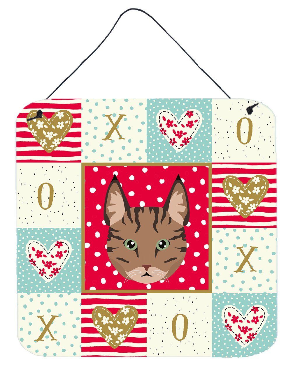 Pixie Bob Cat Love Wall or Door Hanging Prints CK5149DS66 by Caroline's Treasures