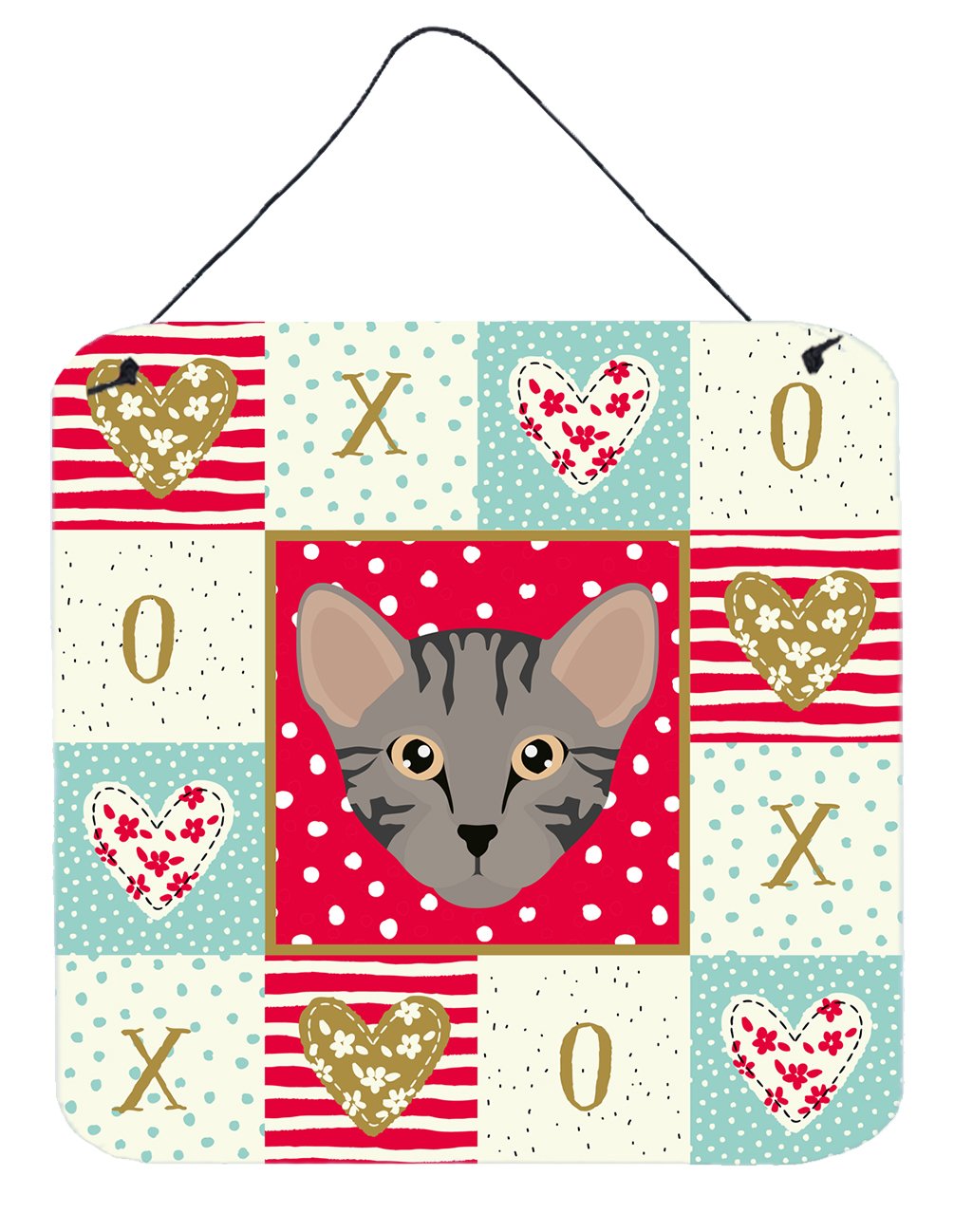 Safari Cat Love Wall or Door Hanging Prints CK5156DS66 by Caroline's Treasures