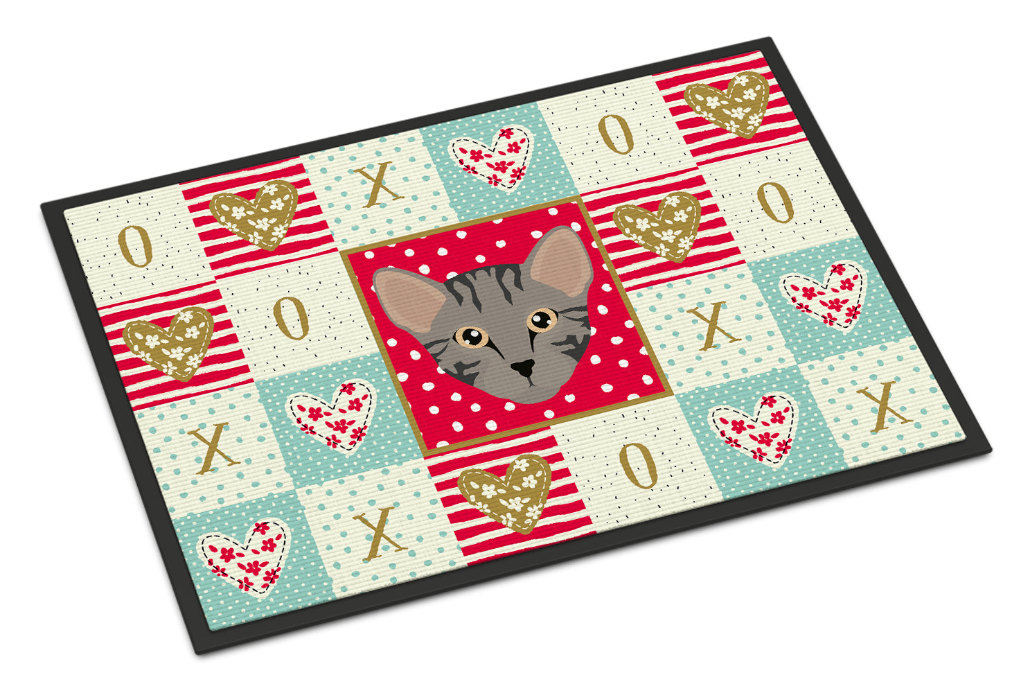 Safari Cat Love Indoor or Outdoor Mat 18x27 CK5156MAT - the-store.com