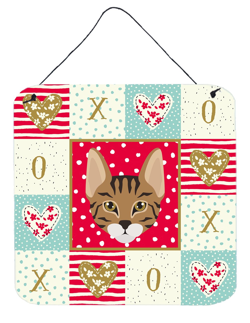 Savannah Cat Love Wall or Door Hanging Prints CK5157DS66 by Caroline's Treasures