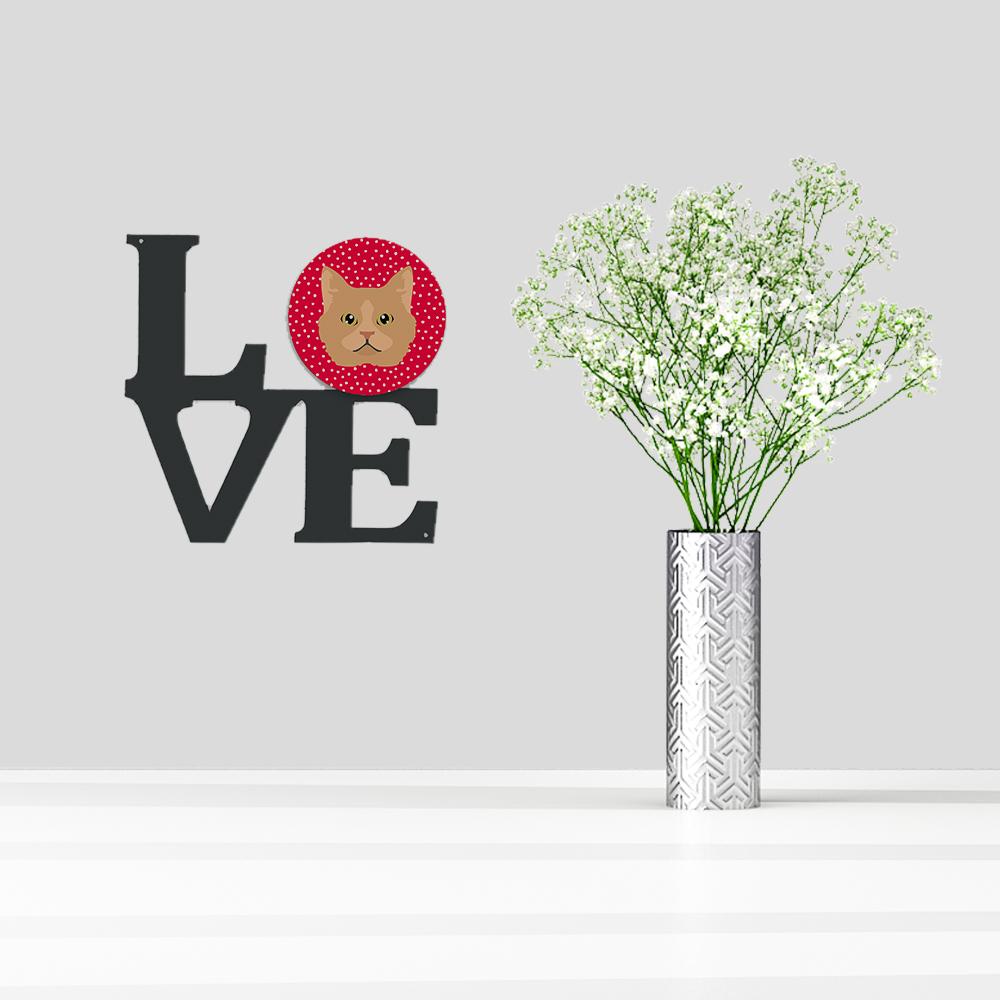 Selkirk Rex Cat Love Metal Wall Artwork LOVE CK5160WALV by Caroline's Treasures