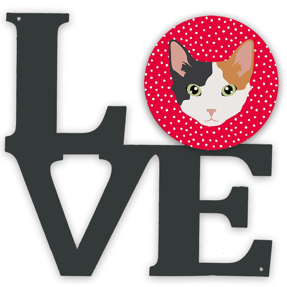 Skookum Cat Love Metal Wall Artwork LOVE CK5166WALV by Caroline's Treasures