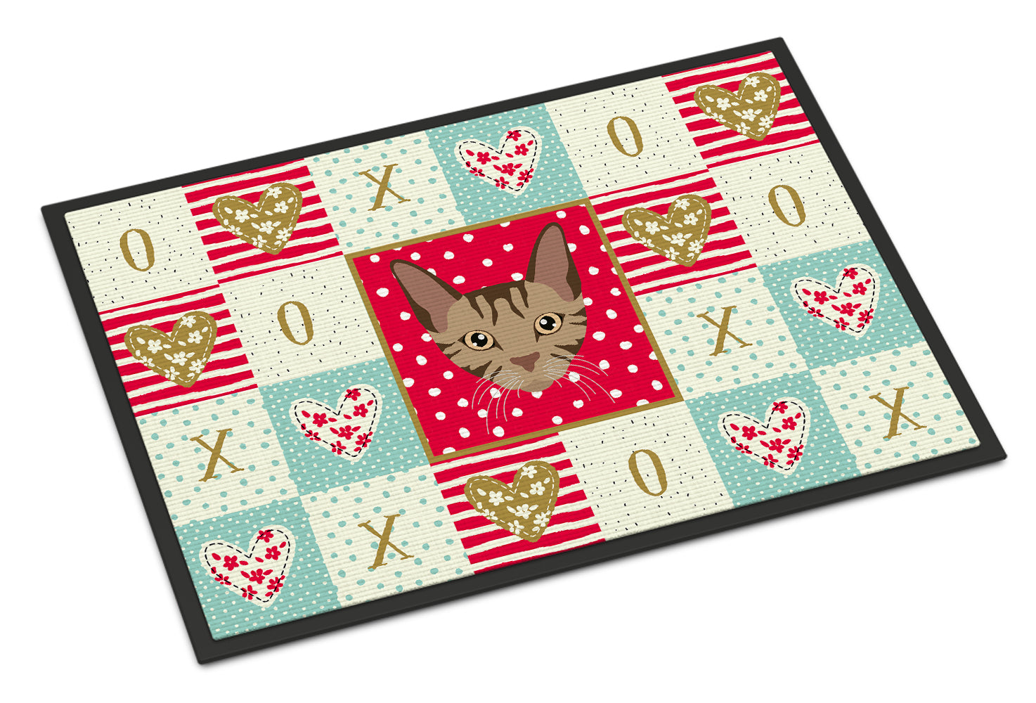 Sokoke Cat Love Indoor or Outdoor Mat 18x27 CK5168MAT - the-store.com