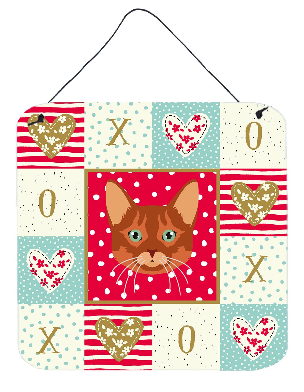 Somali Cat Love Wall or Door Hanging Prints CK5169DS66 by Caroline's Treasures