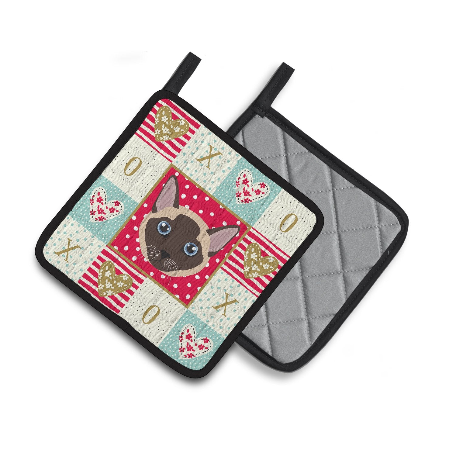 Tonkinese Cat Love Pair of Pot Holders CK5173PTHD by Caroline's Treasures