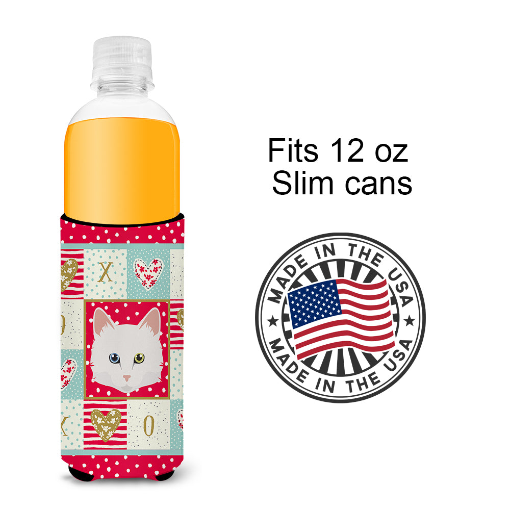 Turkish Angora Cat  Ultra Hugger for slim cans CK5175MUK  the-store.com.