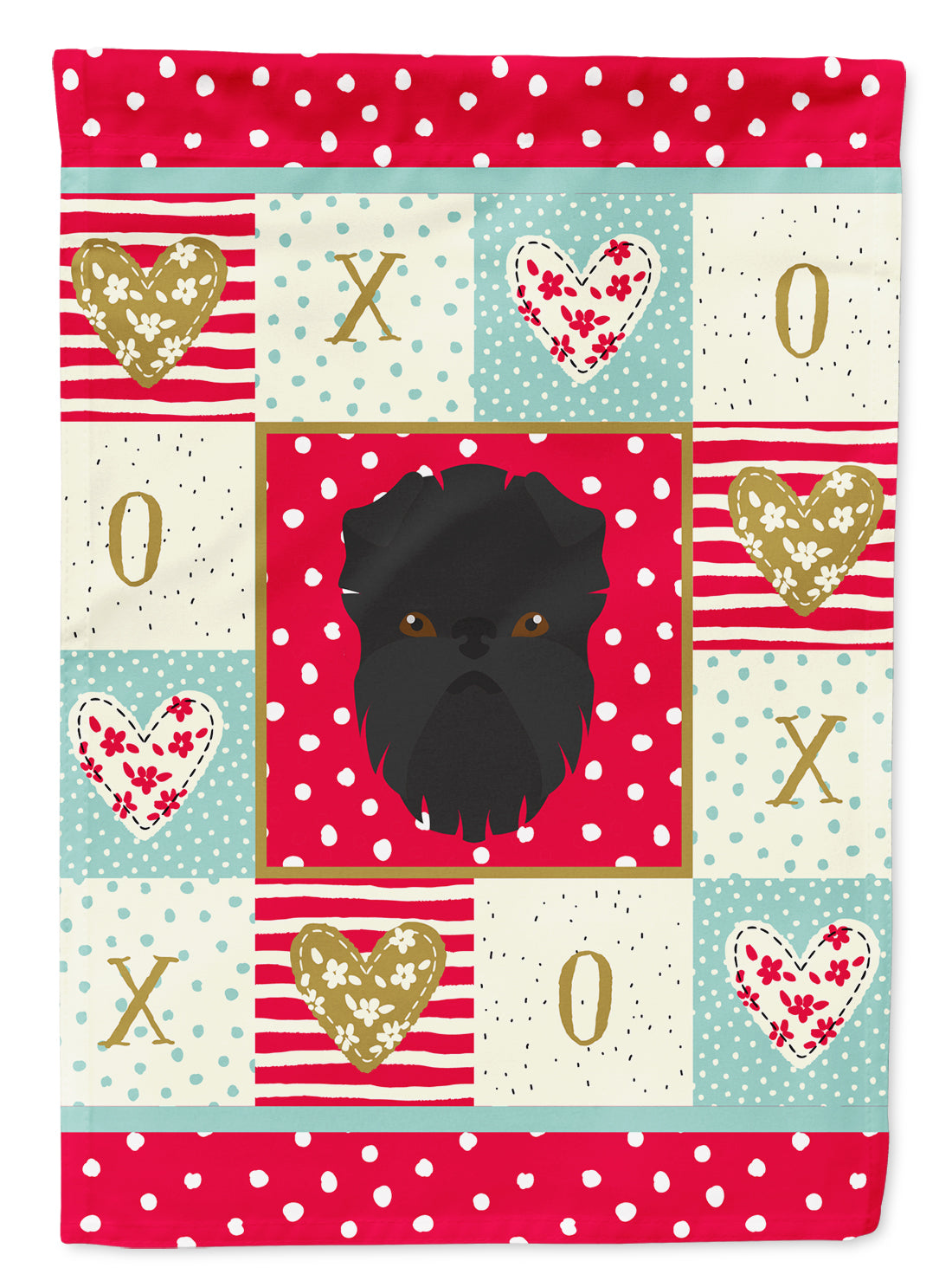 Affenpinscher Flag Canvas House Size CK5180CHF  the-store.com.