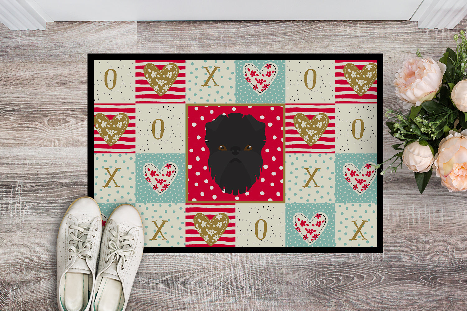 Affenpinscher Love Indoor or Outdoor Mat 18x27 CK5180MAT - the-store.com