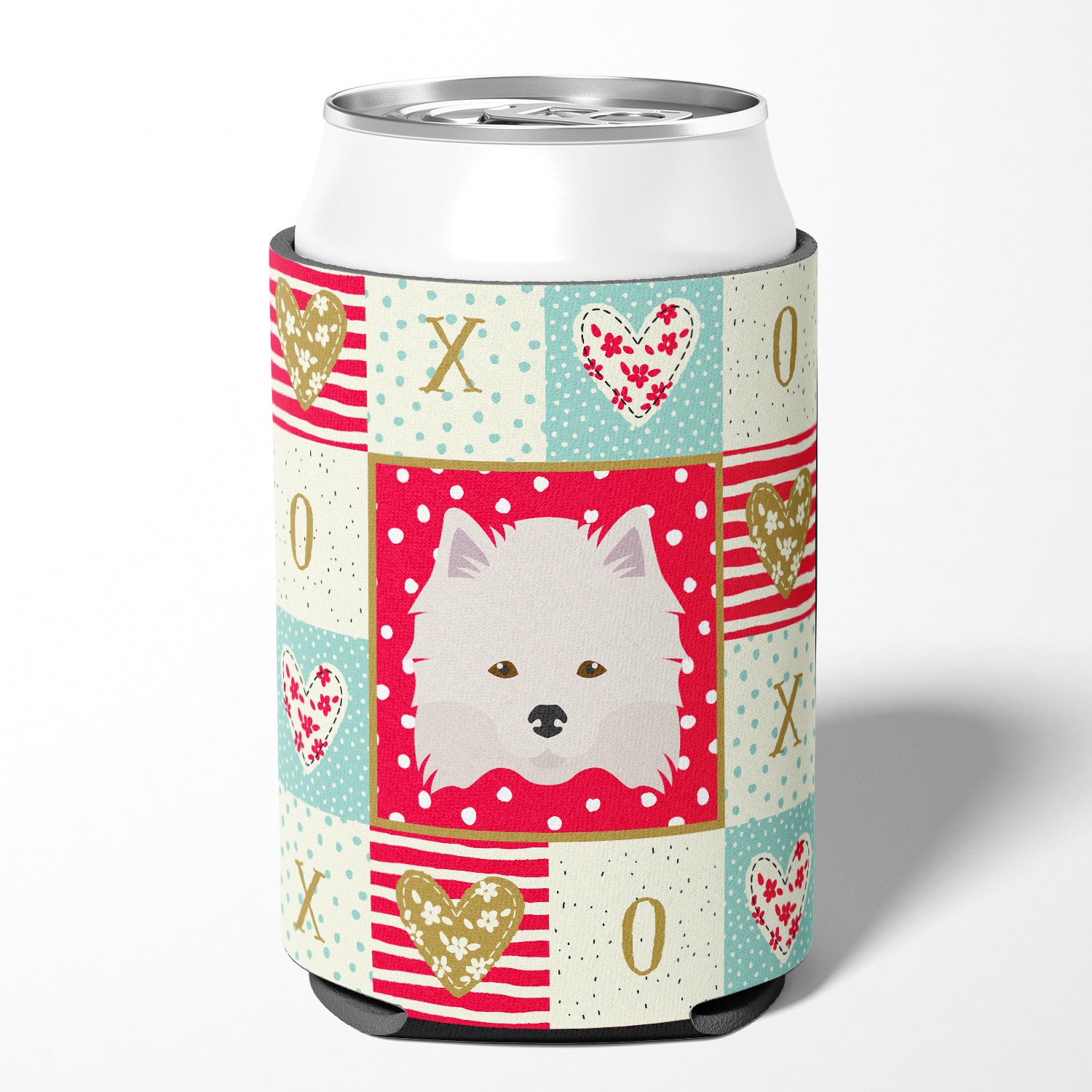 American Eskimo Love Can or Bottle Hugger CK5181CC  the-store.com.