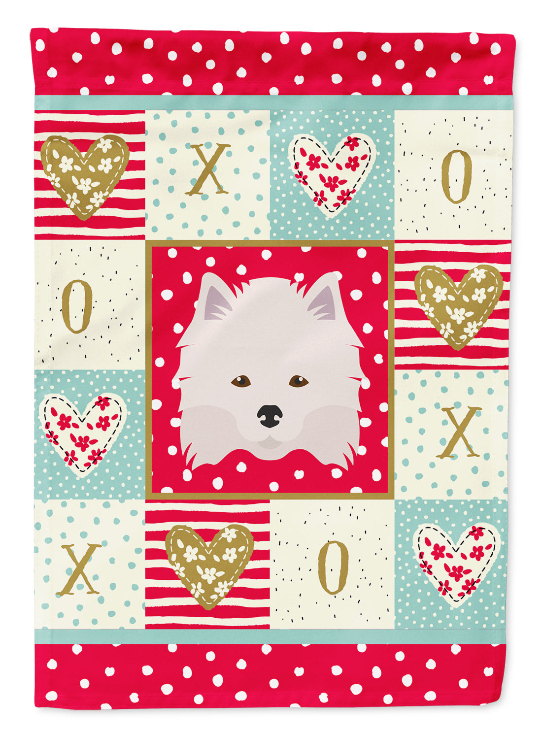 American Eskimo Flag Canvas House Size CK5181CHF  the-store.com.