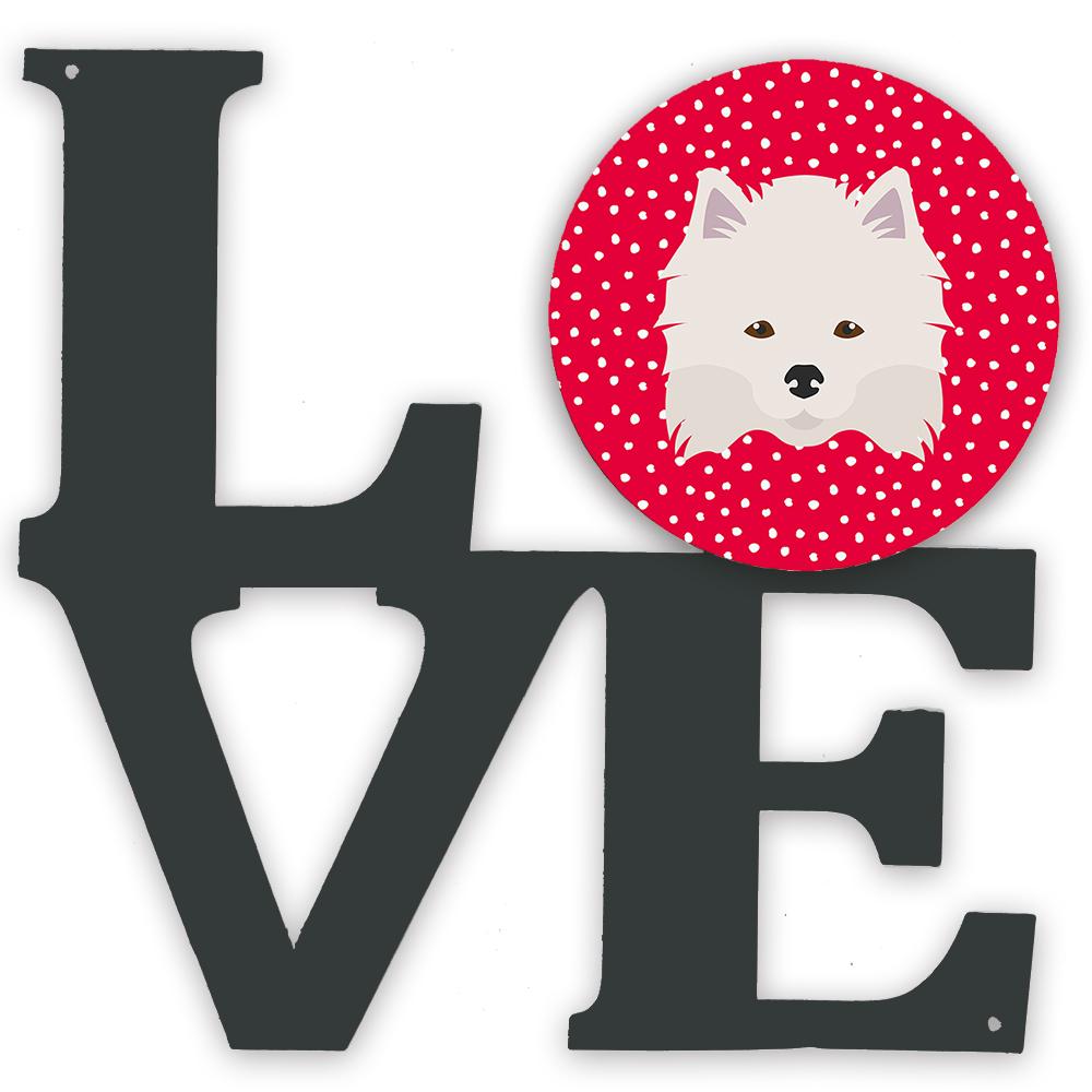 American Eskimo Love Metal Wall Artwork LOVE CK5181WALV by Caroline's Treasures