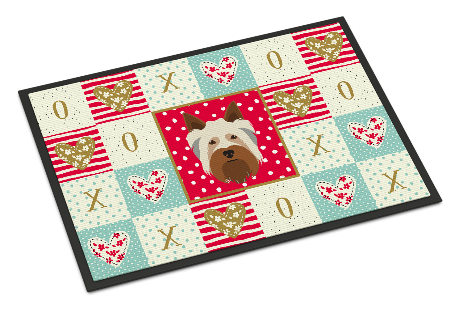 Australian Silky Terrier Love Indoor or Outdoor Mat 18x27 CK5183MAT - the-store.com