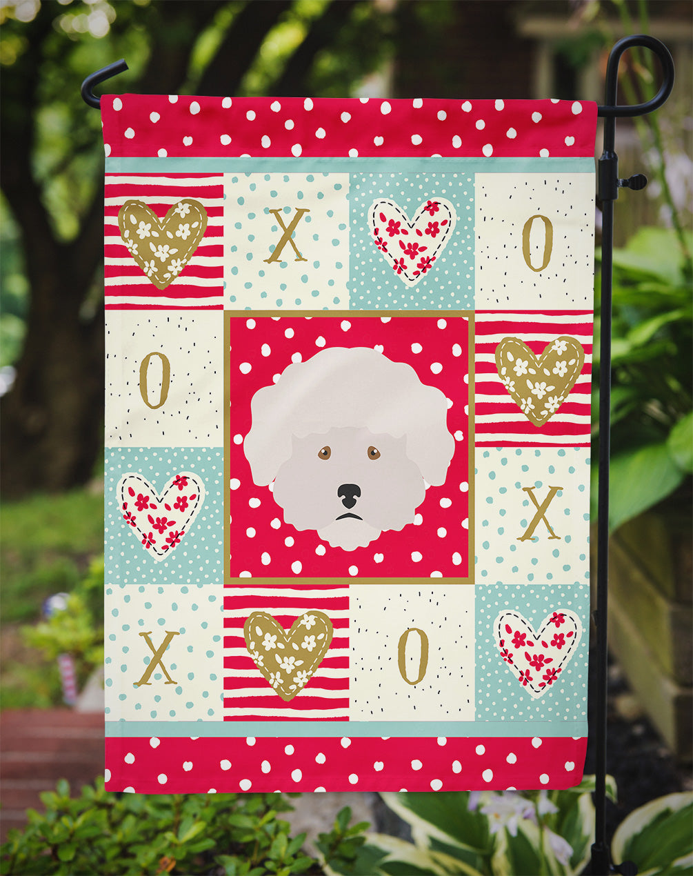 Bichon Fris� Flag Garden Size CK5185GF  the-store.com.