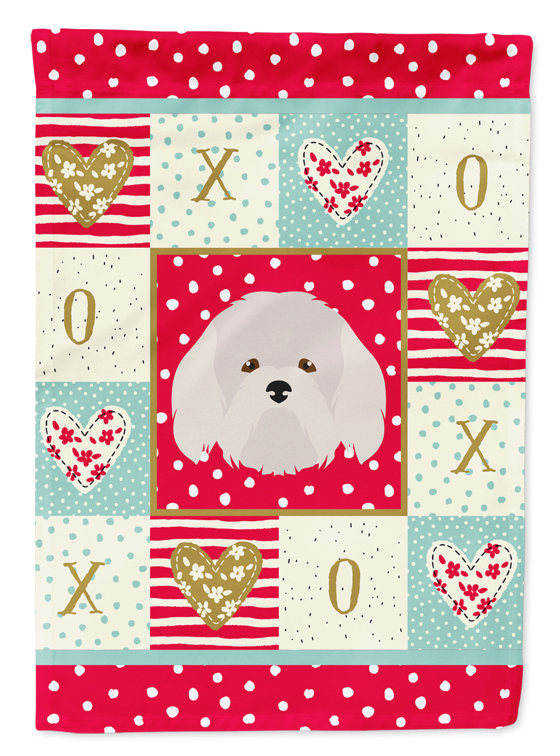 Coton de Tulear Flag Canvas House Size CK5192CHF  the-store.com.