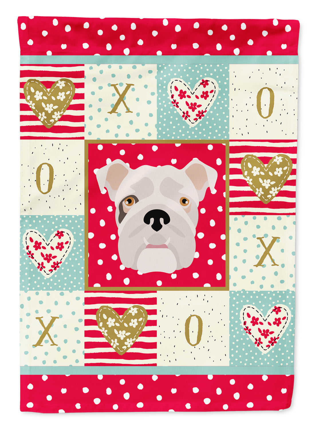 English Bulldog Flag Canvas House Size CK5197CHF  the-store.com.